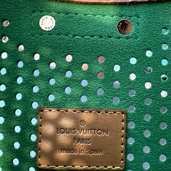 Louis Vuitton Green Perforated Musette Shoulder Bag - Picture 2 of 16